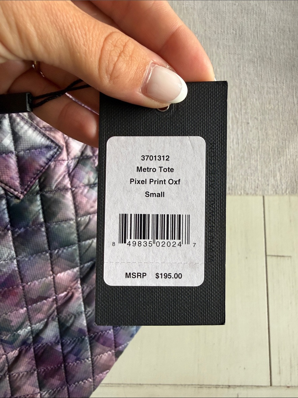 MZ Wallace Quilted Tote in Purple Multi-Tone - Picture 5 of 5